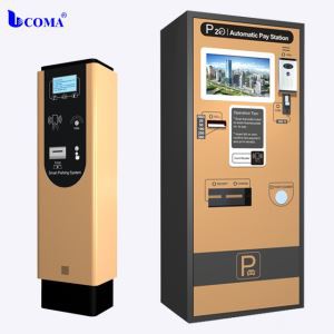 เครื่องจ่ายบัตรคิวด้วยระบบที่จอดรถชำระเงินอัตโนมัติ